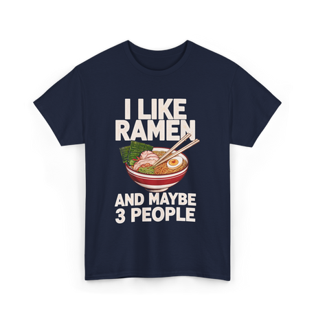 I Like Ramen Ramen Bowl T-Shirt - Navy