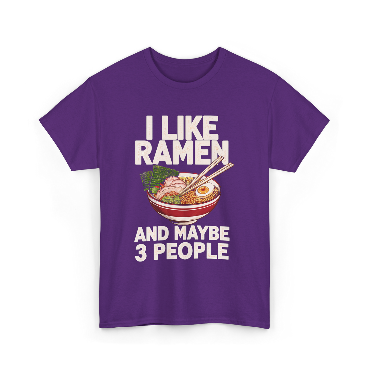 I Like Ramen Ramen Bowl T-Shirt - Purple