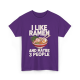 I Like Ramen Ramen Bowl T-Shirt - Purple