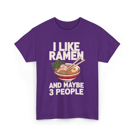 I Like Ramen Ramen Bowl T-Shirt - Purple