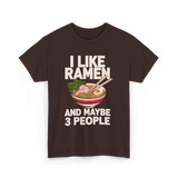 I Like Ramen Ramen Bowl T-Shirt - Dark Chocolate