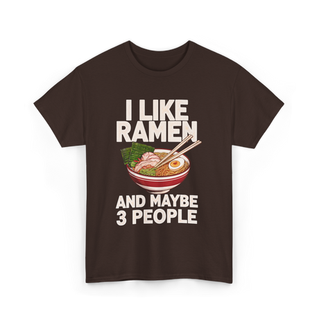 I Like Ramen Ramen Bowl T-Shirt - Dark Chocolate