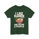 I Like Ramen Ramen Bowl T-Shirt - Forest Green