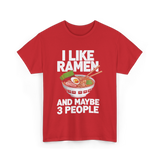 I Like Ramen T-Shirt - Red