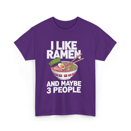 I Like Ramen T-Shirt - Purple