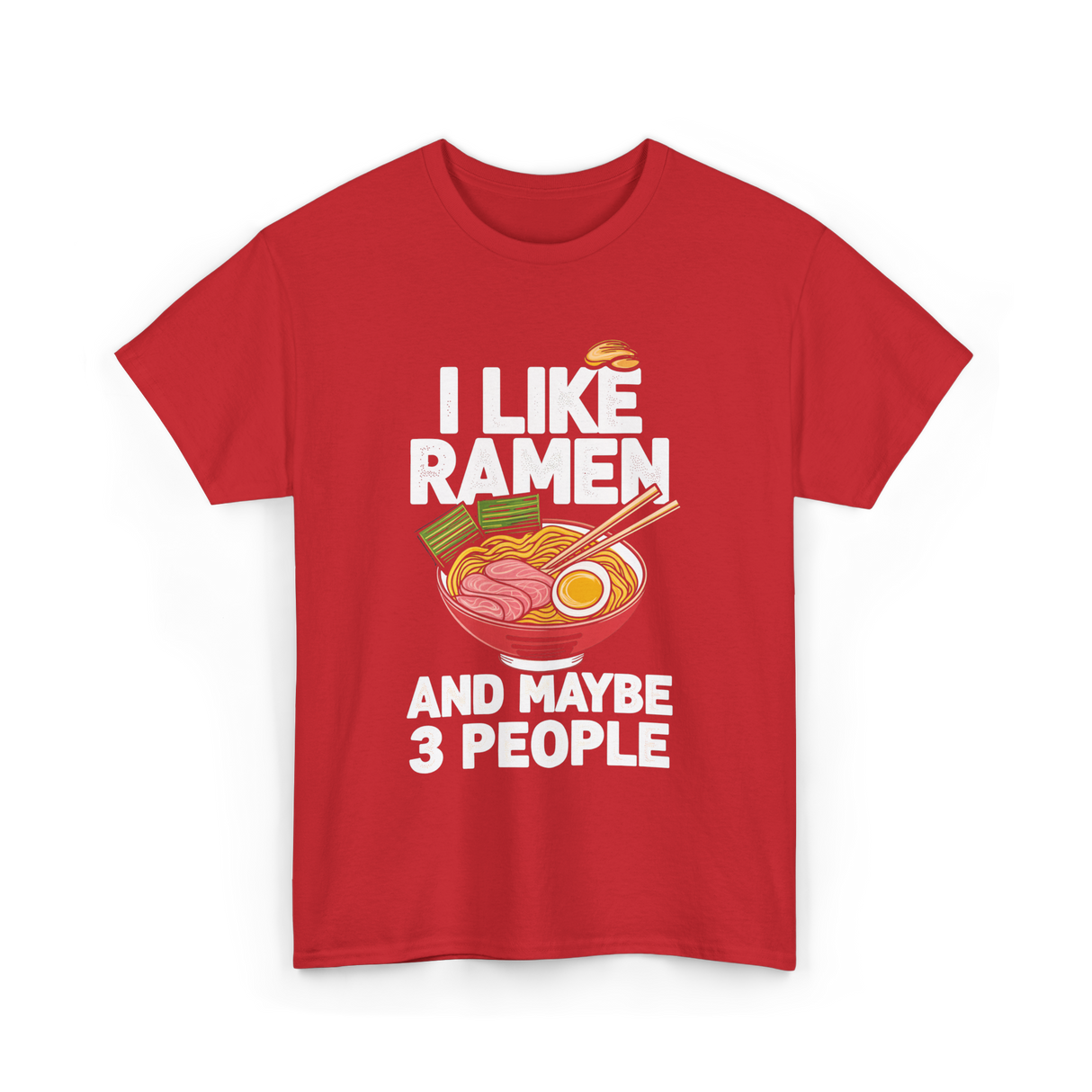 I Like Ramen Ramen Noodles T-Shirt - Red