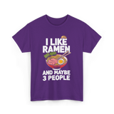 I Like Ramen Ramen Noodles T-Shirt - Purple