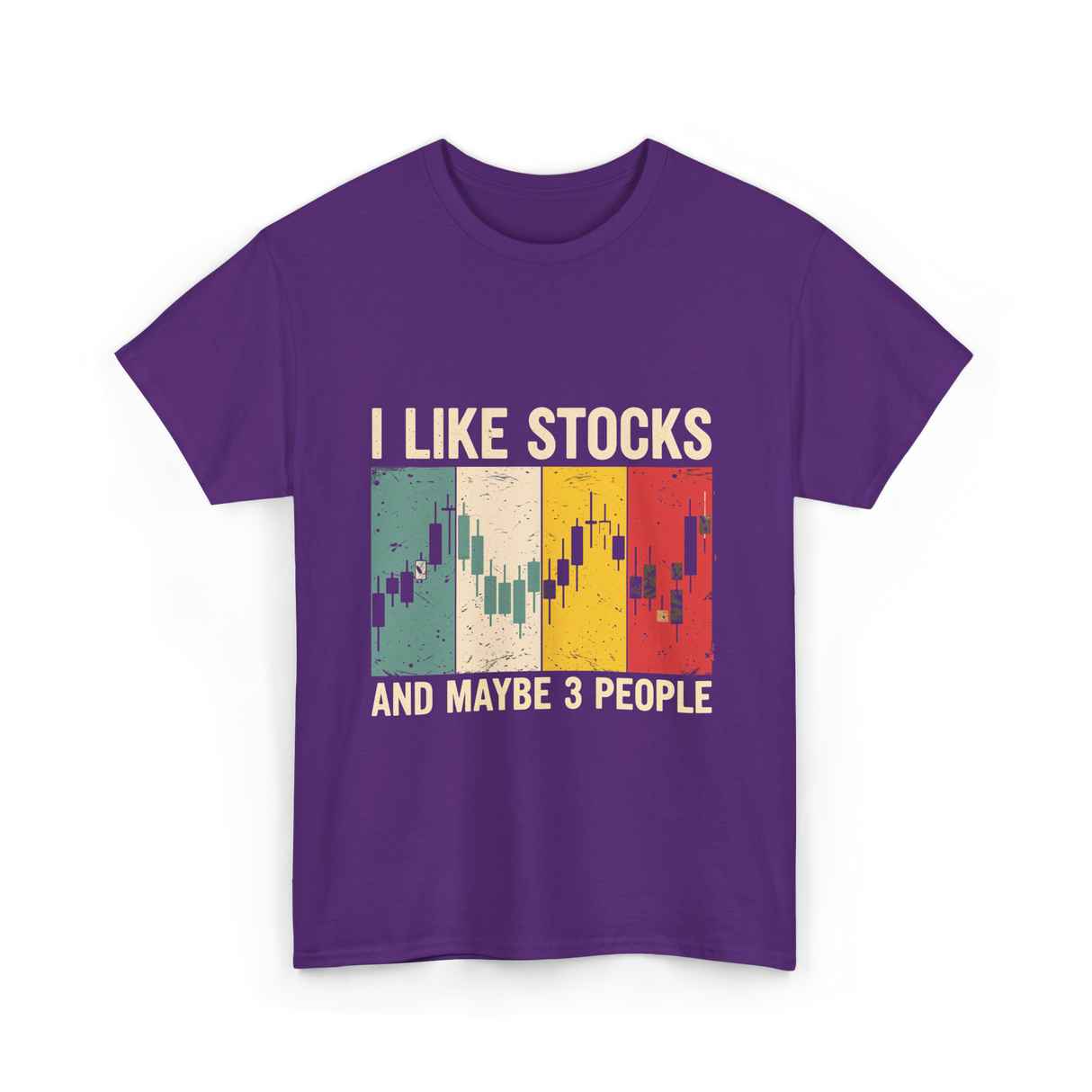 I Like Stocks Stock Market Trading T-Shirt - Purple