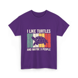 I Like Turtles Turtle Lover T-Shirt - Purple