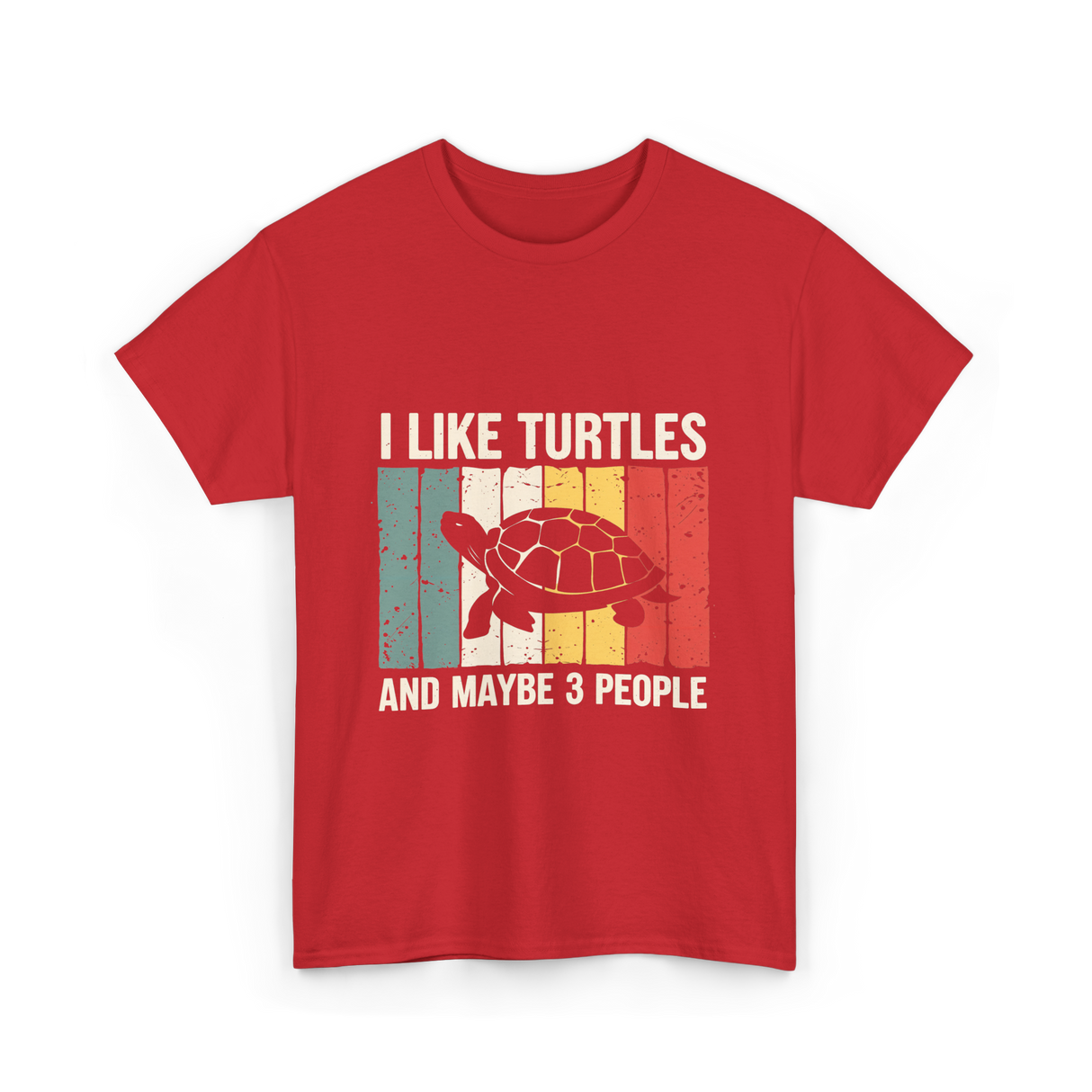 I Like Turtles Turtle Lover T-Shirt - Red