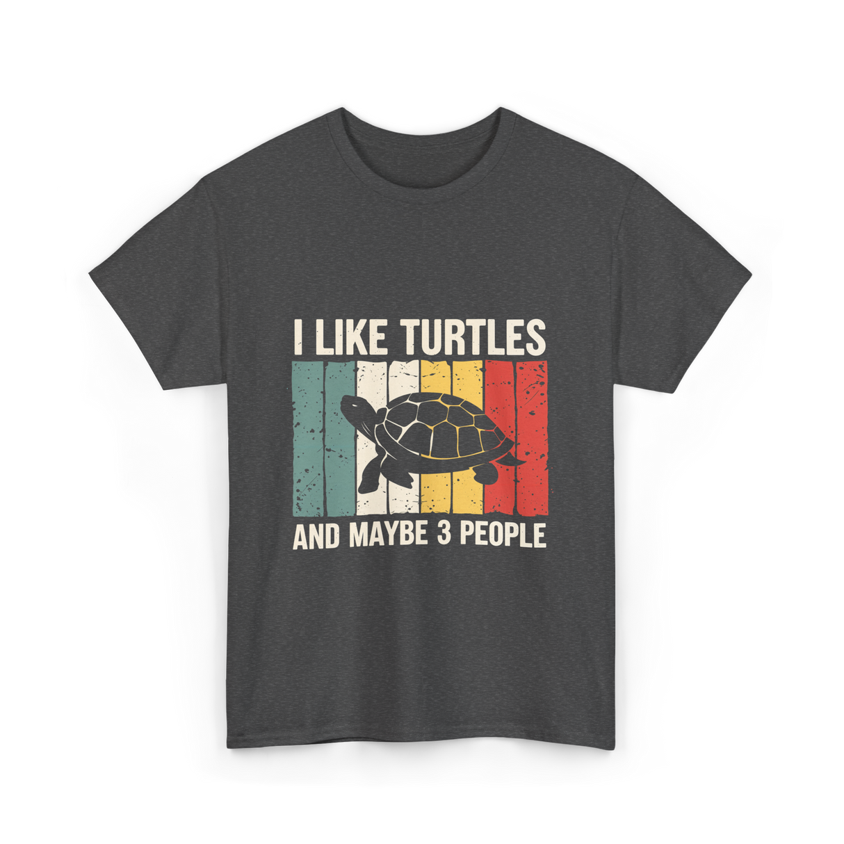 I Like Turtles Turtle Lover T-Shirt - Dark Heather