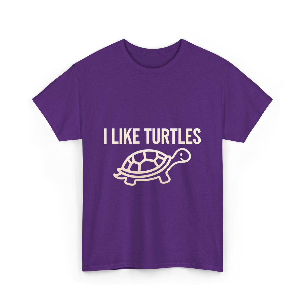 I Like Turtles Turtle T-Shirt - Purple