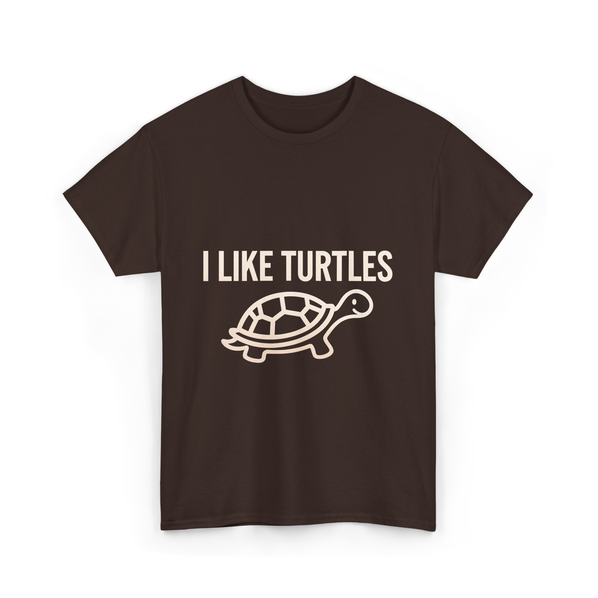 I Like Turtles Turtle T-Shirt - Dark Chocolate