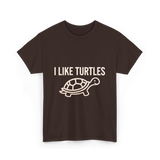 I Like Turtles Turtle T-Shirt - Dark Chocolate