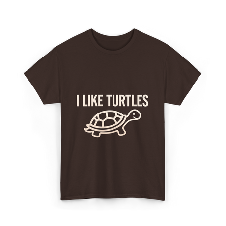 I Like Turtles Turtle T-Shirt - Dark Chocolate