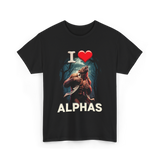 I Love Alphas Alpha Werewolf T-Shirt - Black