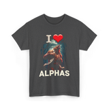 I Love Alphas Alpha Werewolf T-Shirt - Dark Heather