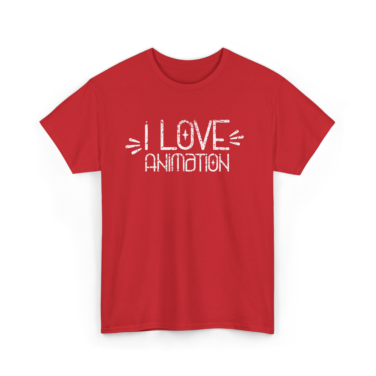 I Love Animation Animation Animator T-Shirt - Red