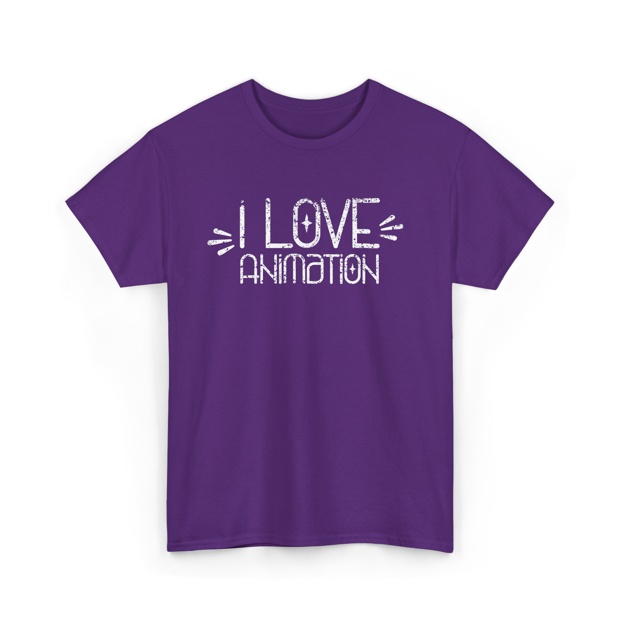 I Love Animation Animation Animator T-Shirt - Purple