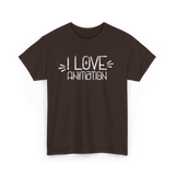 I Love Animation Animation Animator T-Shirt - Dark Chocolate