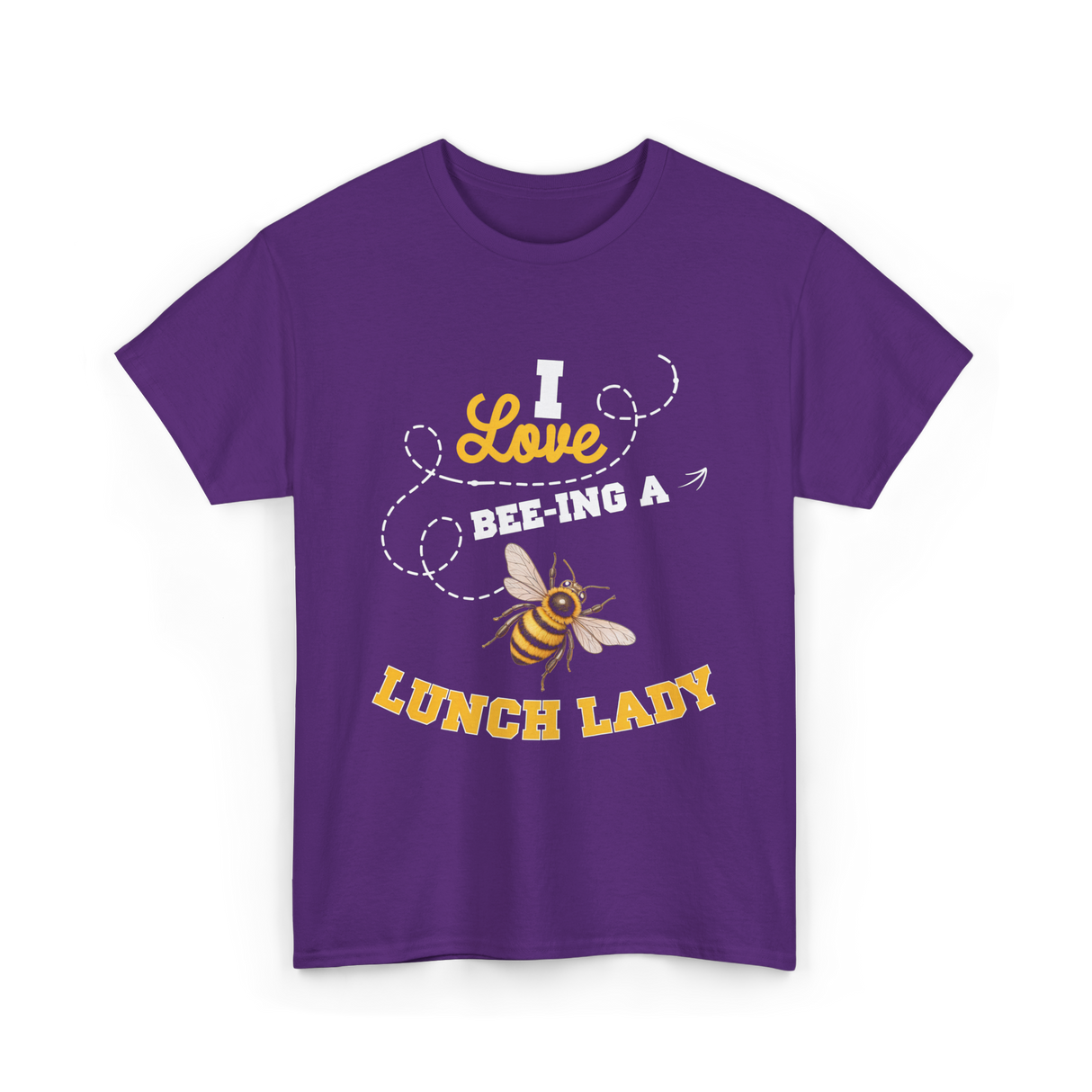 I Love Beeing A Lunch Lady T-Shirt - Purple