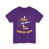 I Love Beeing A Lunch Lady T-Shirt - Purple