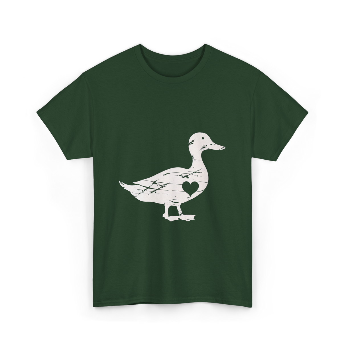 I Love Ducks Duck Lover T-Shirt - Forest Green