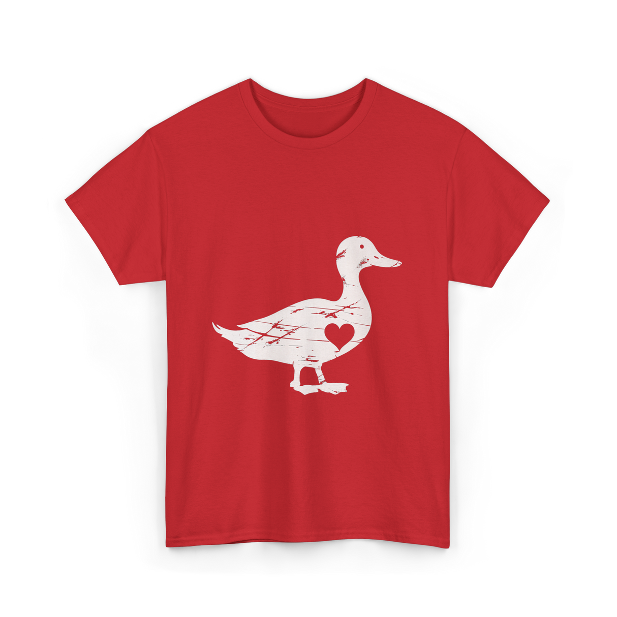 I Love Ducks Duck Lover T-Shirt - Red