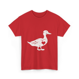 I Love Ducks Duck Lover T-Shirt - Red