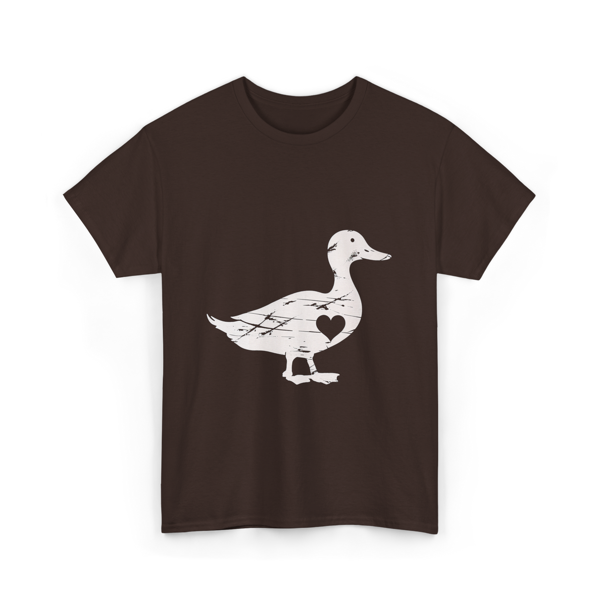 I Love Ducks Duck Lover T-Shirt - Dark Chocolate