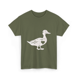 I Love Ducks Duck Lover T-Shirt - Military Green