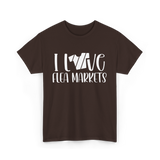 I Love Flea Markets Flea Market T-Shirt - Dark Chocolate