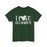 I Love Flea Markets Flea Market T-Shirt - Forest Green