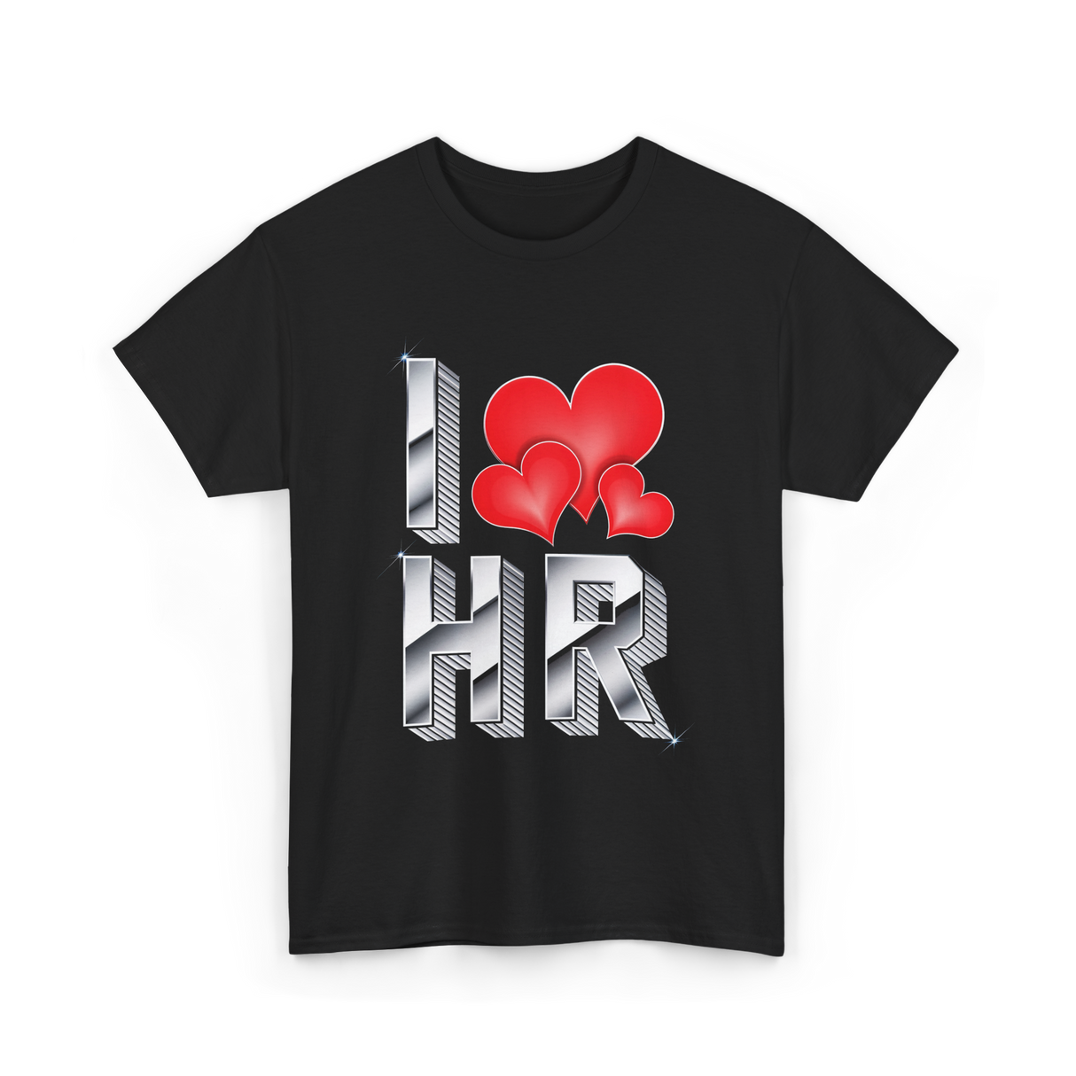 I Love HR T-Shirt - Black