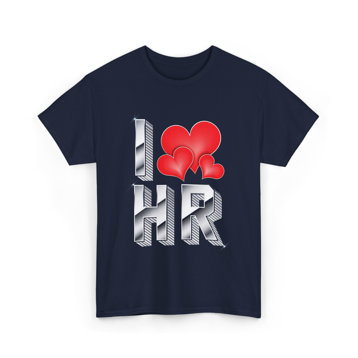 I Love HR T-Shirt - Navy