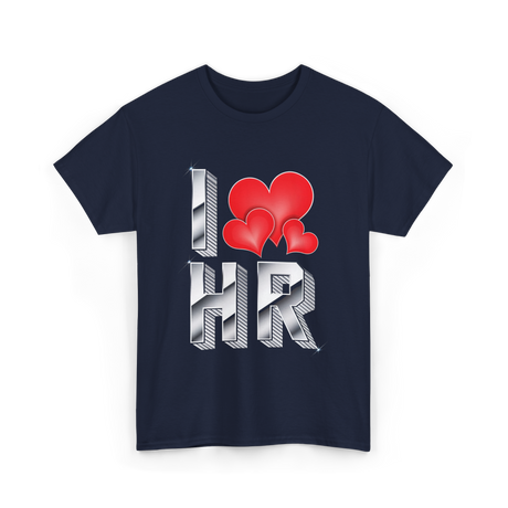 I Love HR T-Shirt - Navy