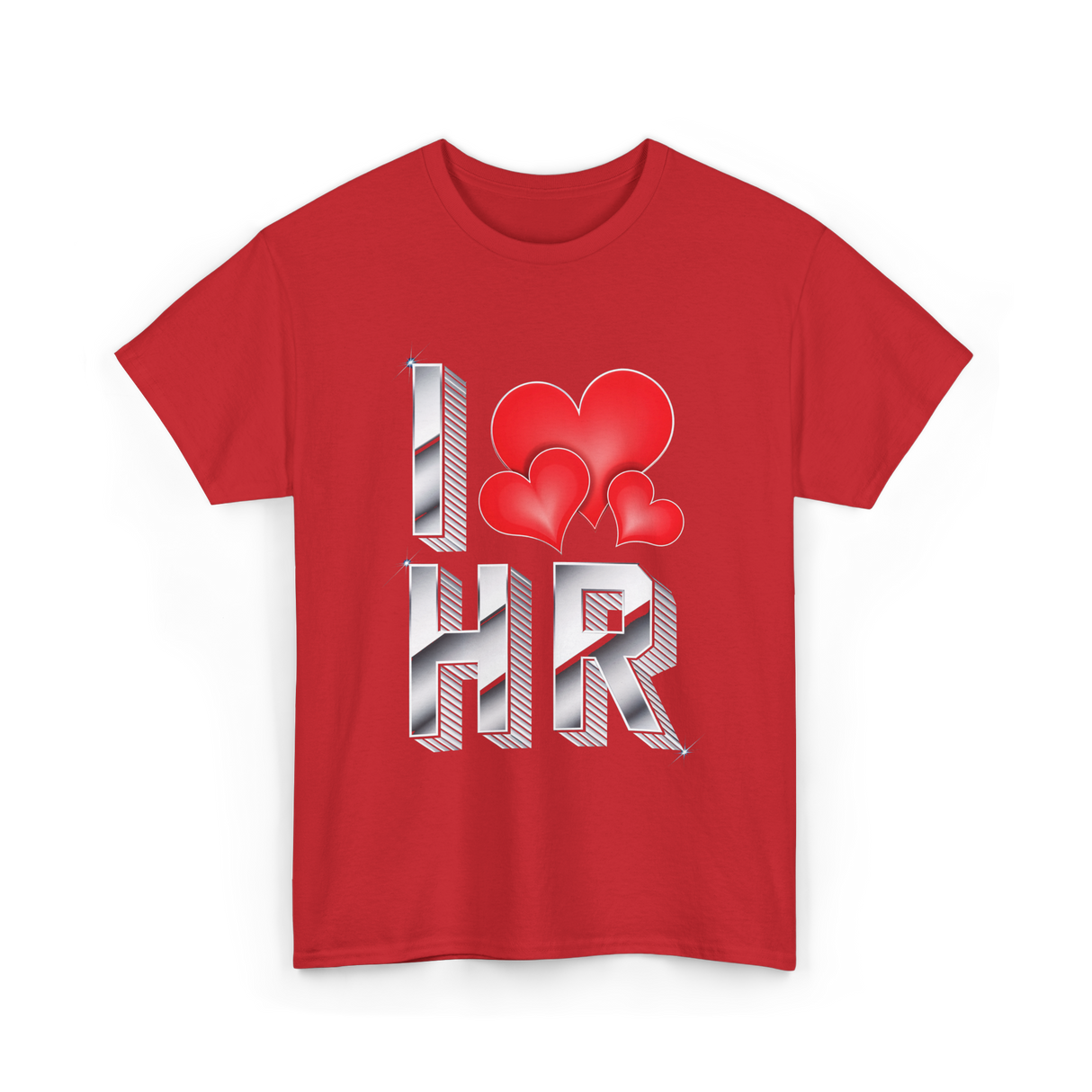 I Love HR T-Shirt - Red