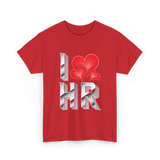 I Love HR T-Shirt - Red