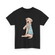 I Love Mom Labrador Dog T-Shirt - Black