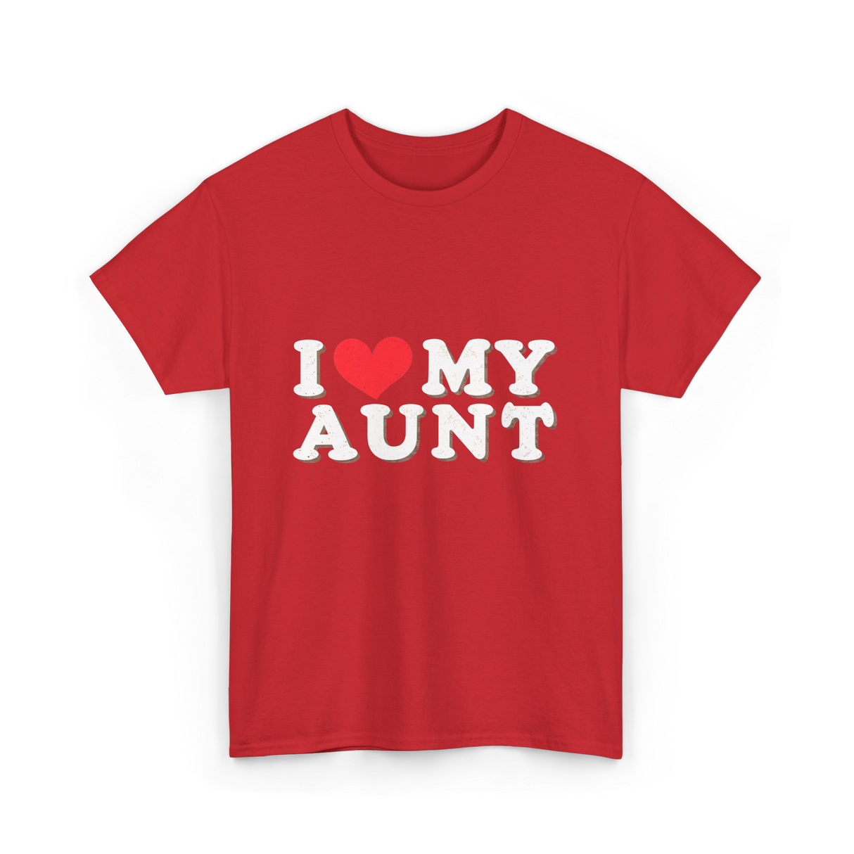 I Love My Aunt T-Shirt - Red