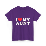 I Love My Aunt T-Shirt - Purple