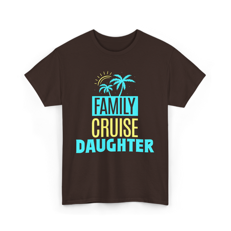 I Love My Daughter Family T-Shirt - Dark Chocolate