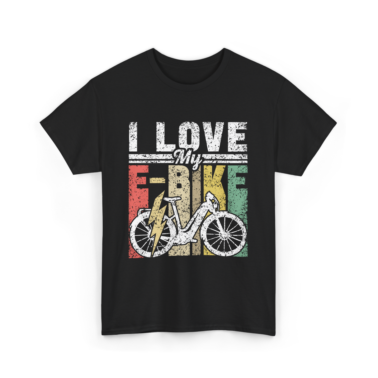 I Love My E-Bike Cycling Electric Rider T-Shirt - Black