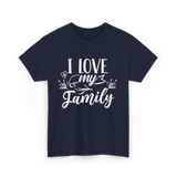 I Love My Family T-Shirt - Navy