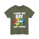 I Love My Gay Best Friend Pride T-Shirt - Military Green