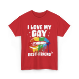 I Love My Gay Best Friend Pride T-Shirt - Red