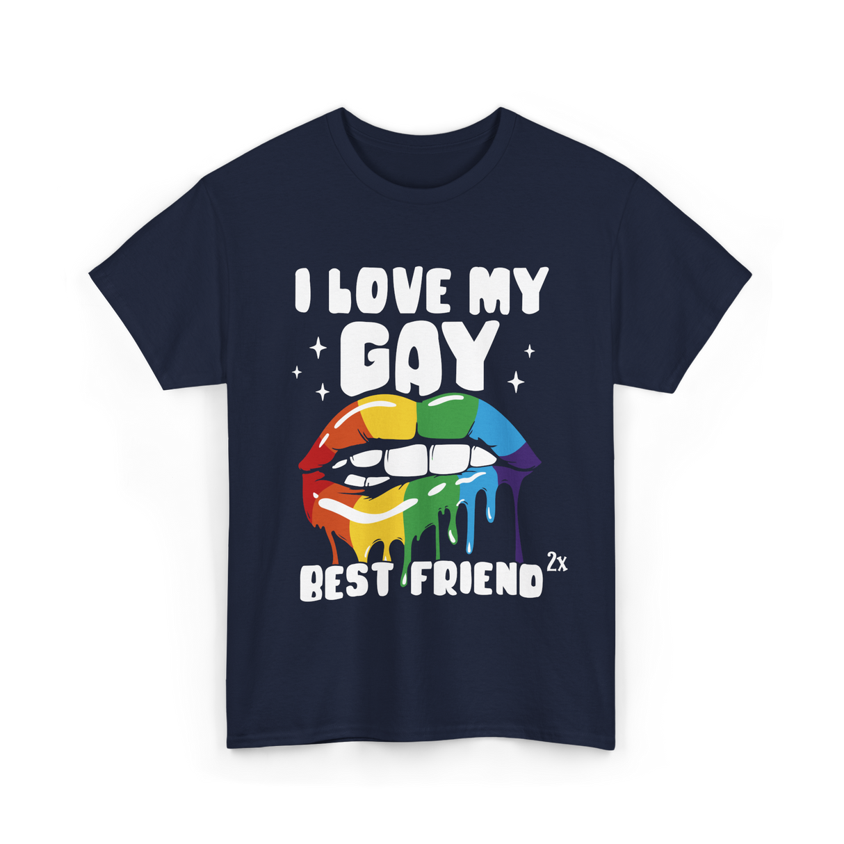 I Love My Gay Best Friend Pride T-Shirt - Navy