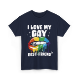 I Love My Gay Best Friend Pride T-Shirt - Navy