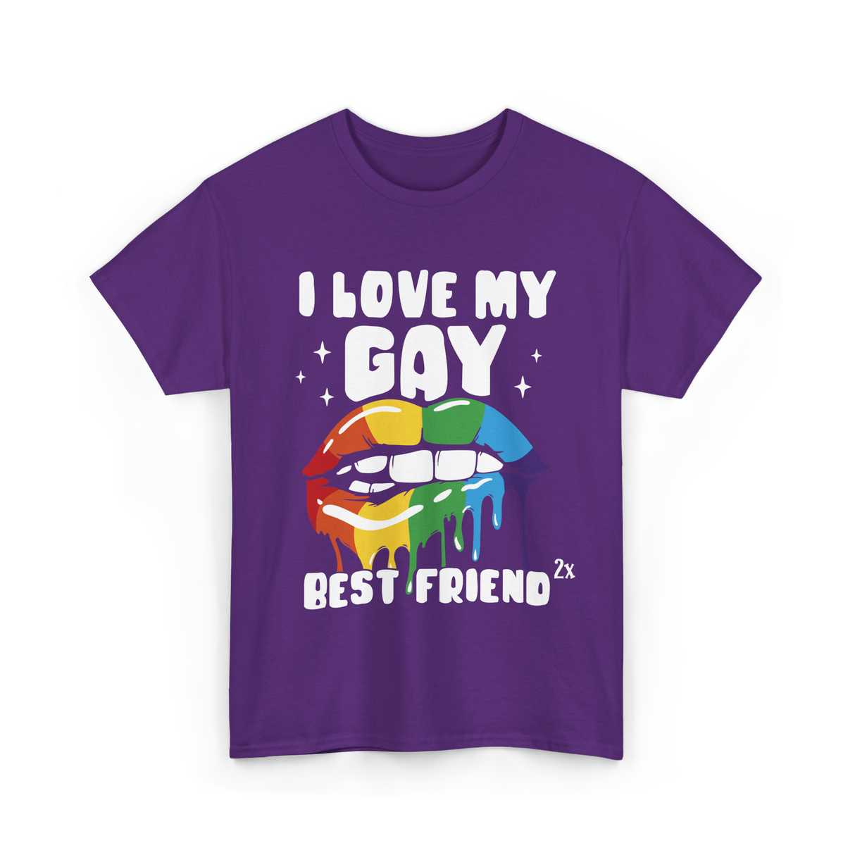 I Love My Gay Best Friend Pride T-Shirt - Purple