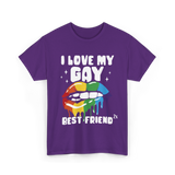 I Love My Gay Best Friend Pride T-Shirt - Purple